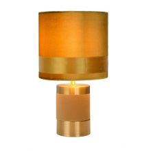 Frizzle lampa stołowa brunatnożółta 1x40W E14